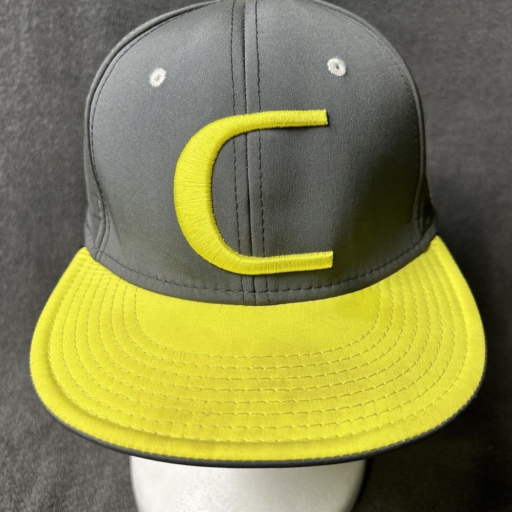 The Game Pro Miami Hurricanes Fitted Hat Size Small Gray Big C Canes